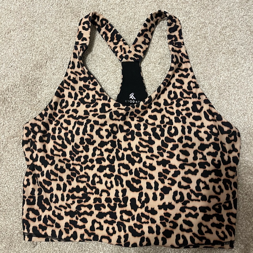 Animal Print Workout Top